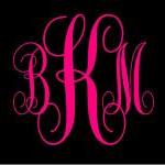 Car Monogram Decal on Luulla